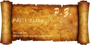 Pál Zilia névjegykártya